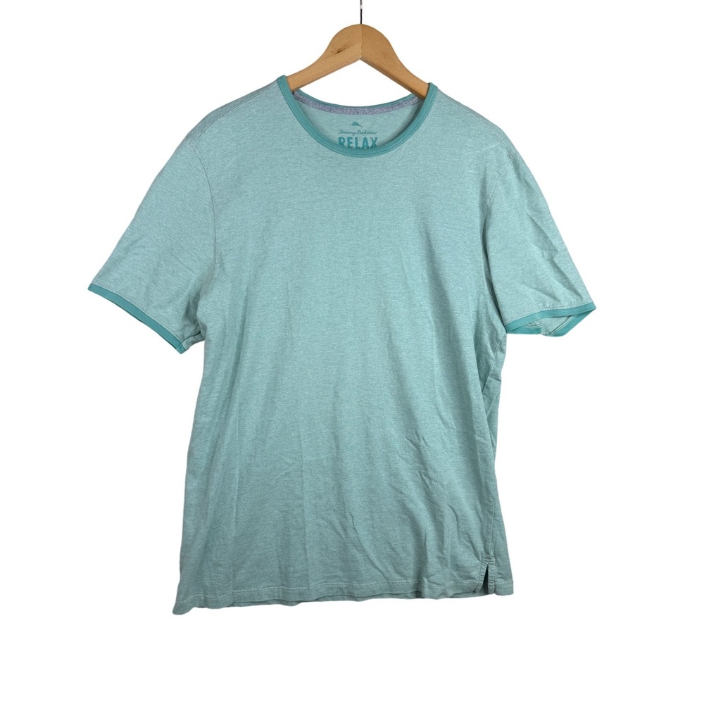 Tommy Bahama Relax Mens Short Sleeve shirt size Large Light Blue